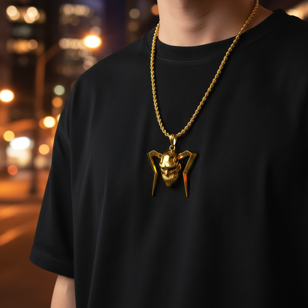 Anhänger mit hohler Maske 