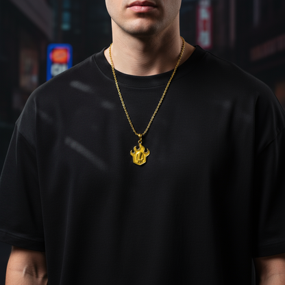 Colgante de máscara hueca 