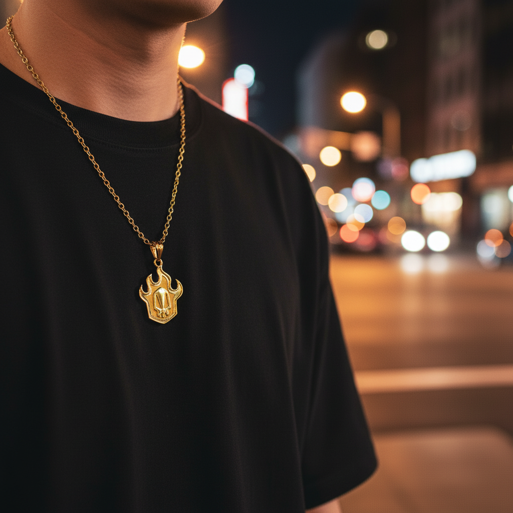 Colgante de máscara hueca 