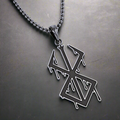 Bleeding Brand of Sacrifice Pendant in Stainless Steel