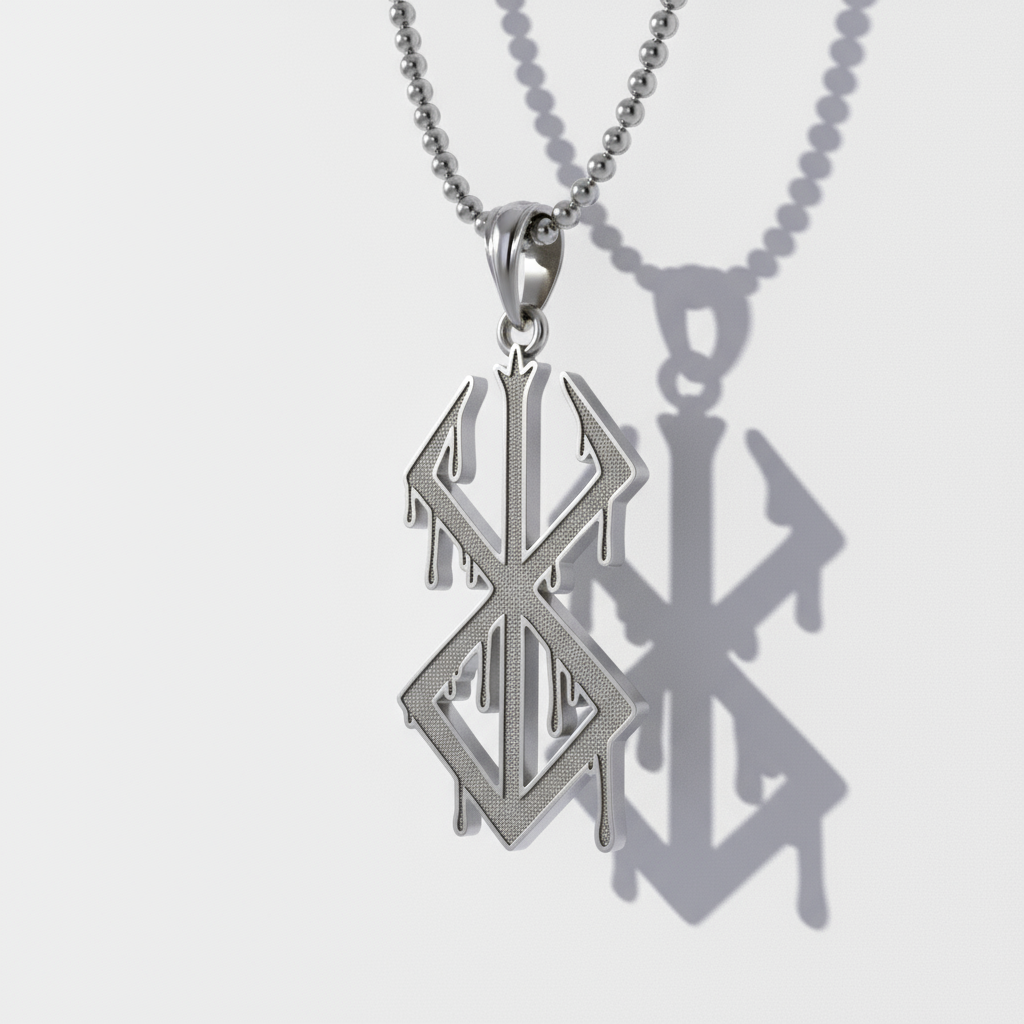 Bleeding Brand of Sacrifice Pendant 14K Gold Berserk Anime