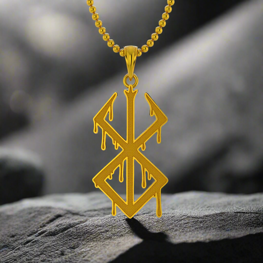 Bleeding Brand of Sacrifice Pendant in 14K Gold