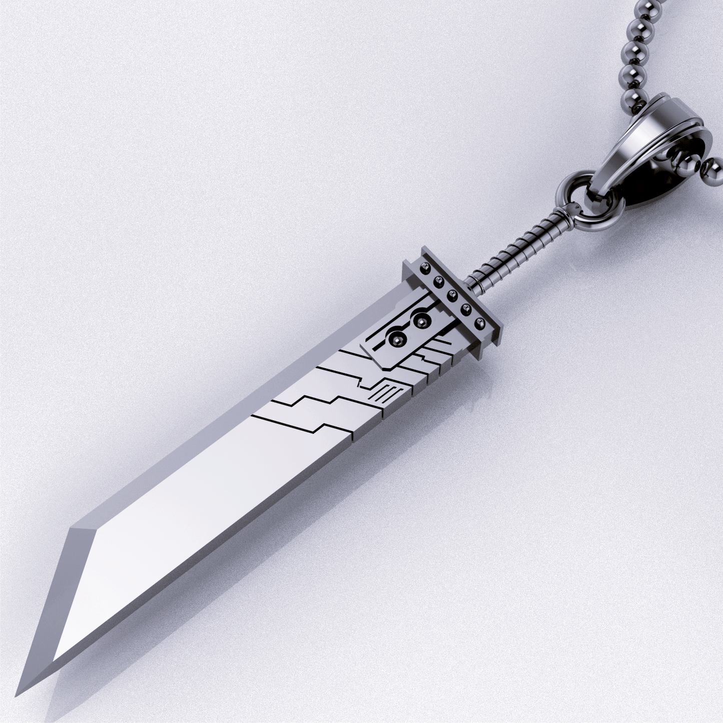 The Fantasy Sword Pendant with Materia