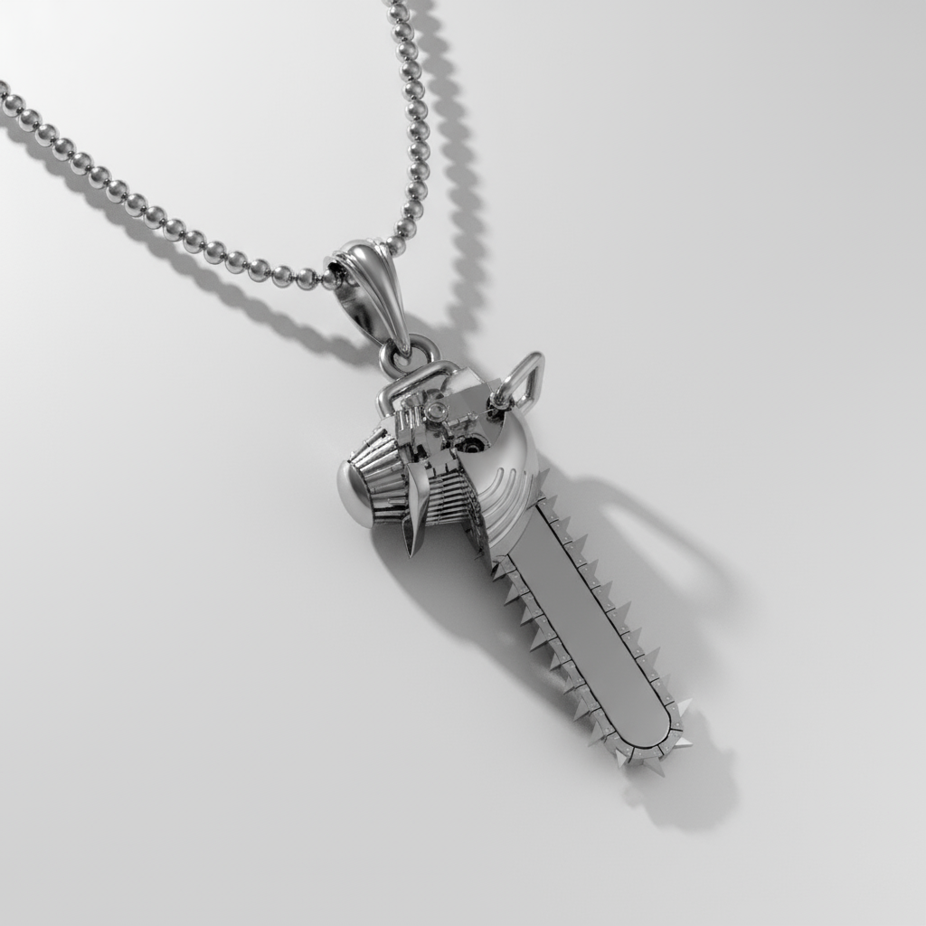 Chainsaw Head Pendant
