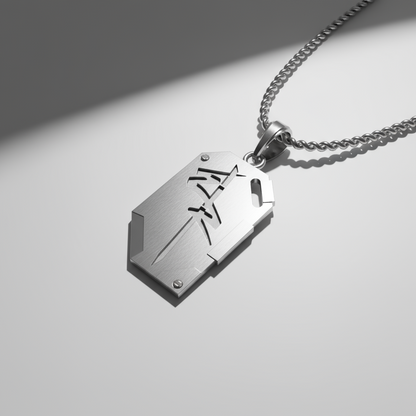 Edgerunner Chip Pendant in 14K Gold