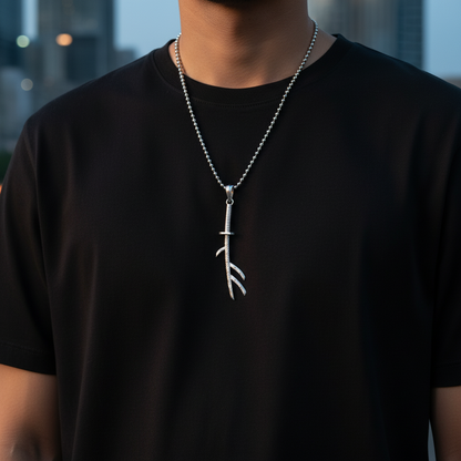 Crescent Omen Katana Pendant