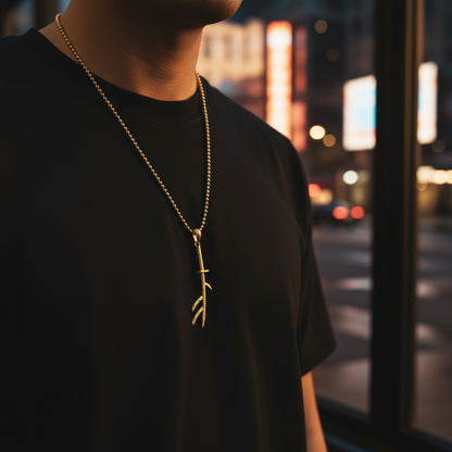 Crescent Omen Katana Pendant