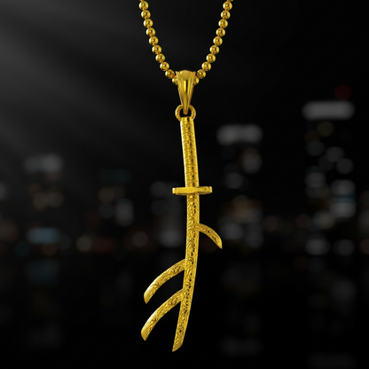 Crescent Omen Katana Pendant