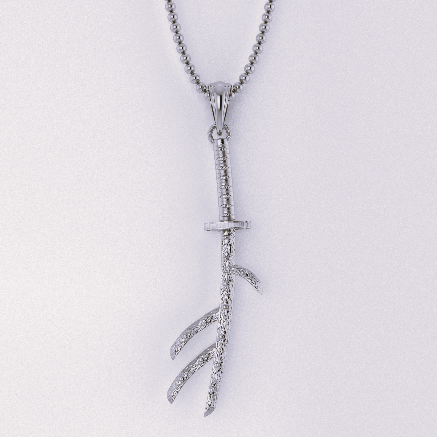 Crescent Omen Katana Pendant