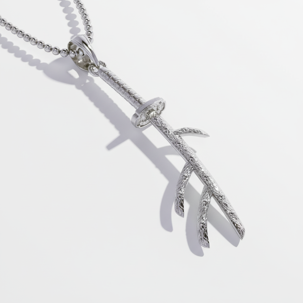 Crescent Omen Katana Pendant