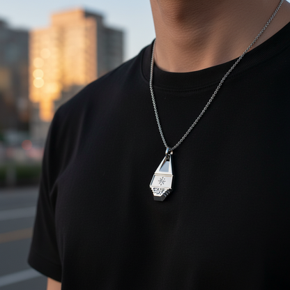 Colgante de máscara hueca 