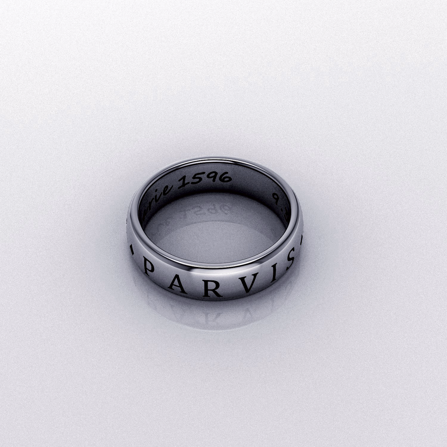 CUSTOM Sic Parvis Magna Ring (AVB29GTUE) by Braden_E