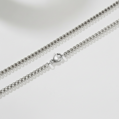 3MM Gold and Silver Round Box Chain - Stylish and Durable