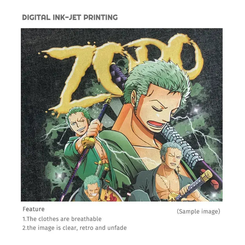 Zoro OP Oversized Vintage T-Shirt