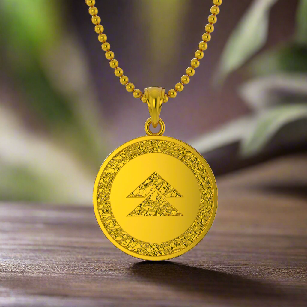 Ghost Samurai Clan Pendant in 14K Gold