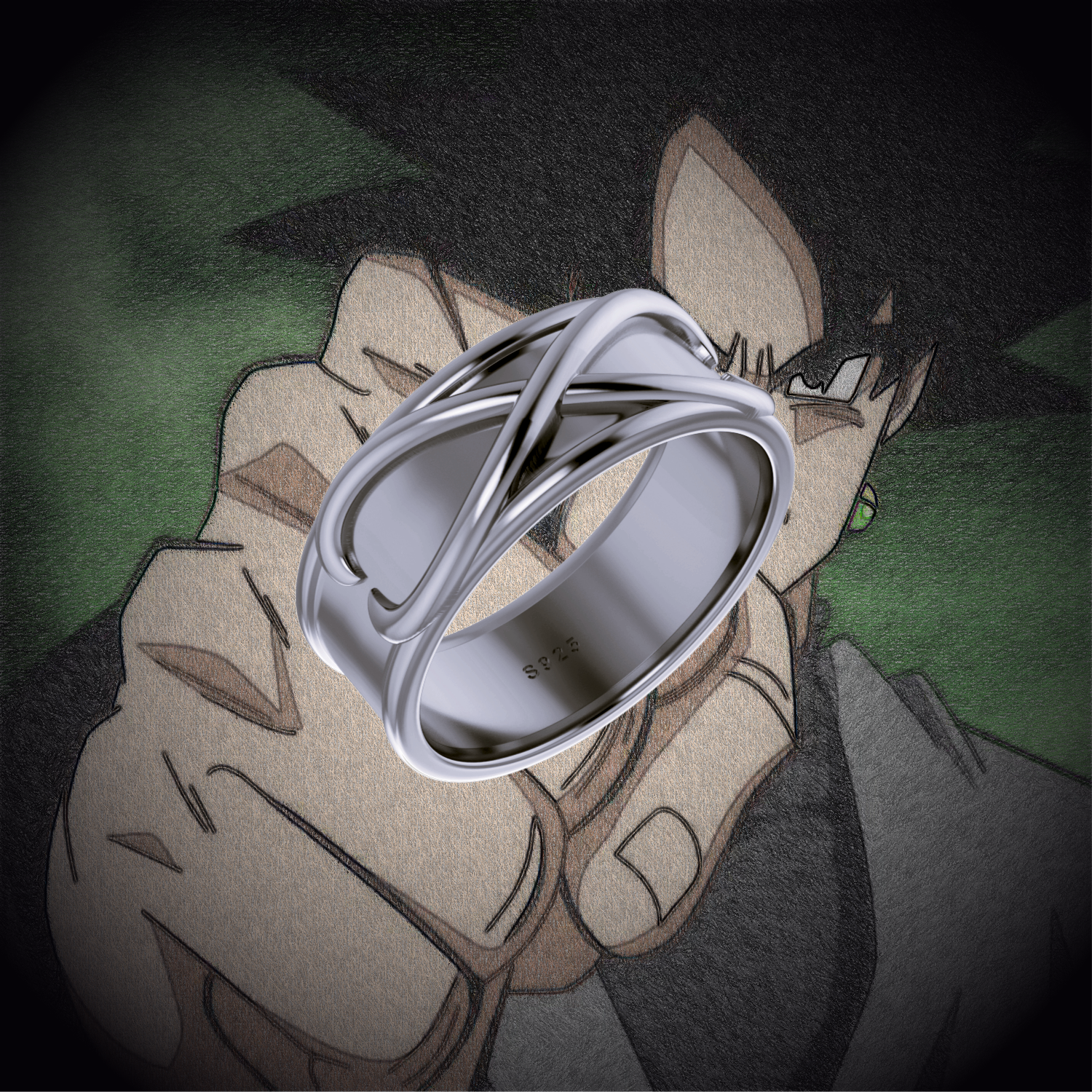 Anime Dragon Ball Z Black Goku Rings Dark Zamasu Figures Accessories  Handsome Metal Jewelry Cosplay Ring Of Time Props Toys Gift | Fruugo KR