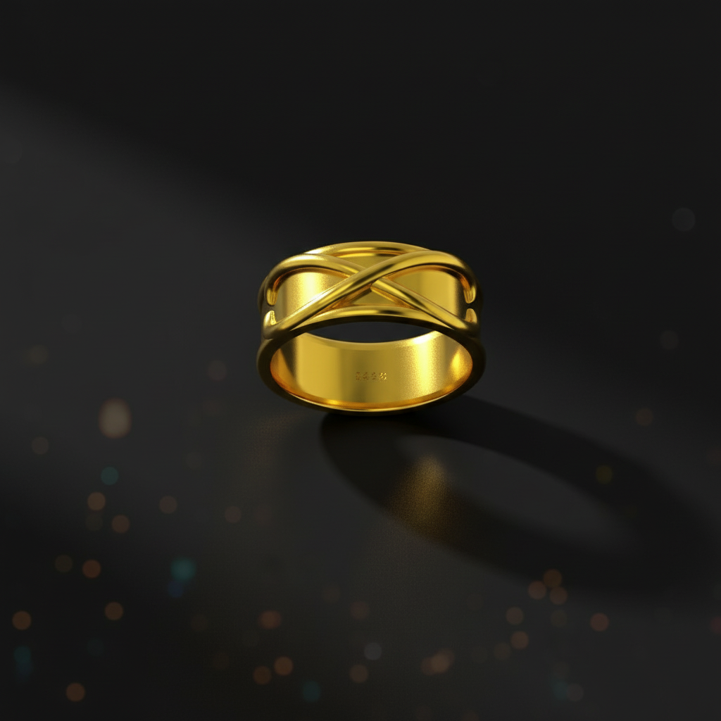 Time Ring Anime-Inspired in 14K Gold