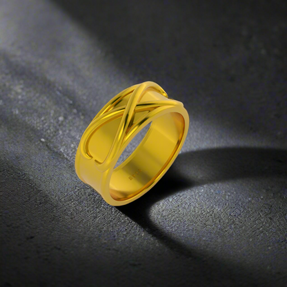 Goku-Black Time Ring in 14K Gold