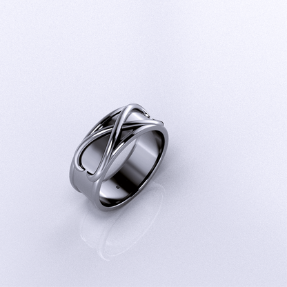 Anillo del tiempo negro de Goku Plata esterlina 5 EE.UU