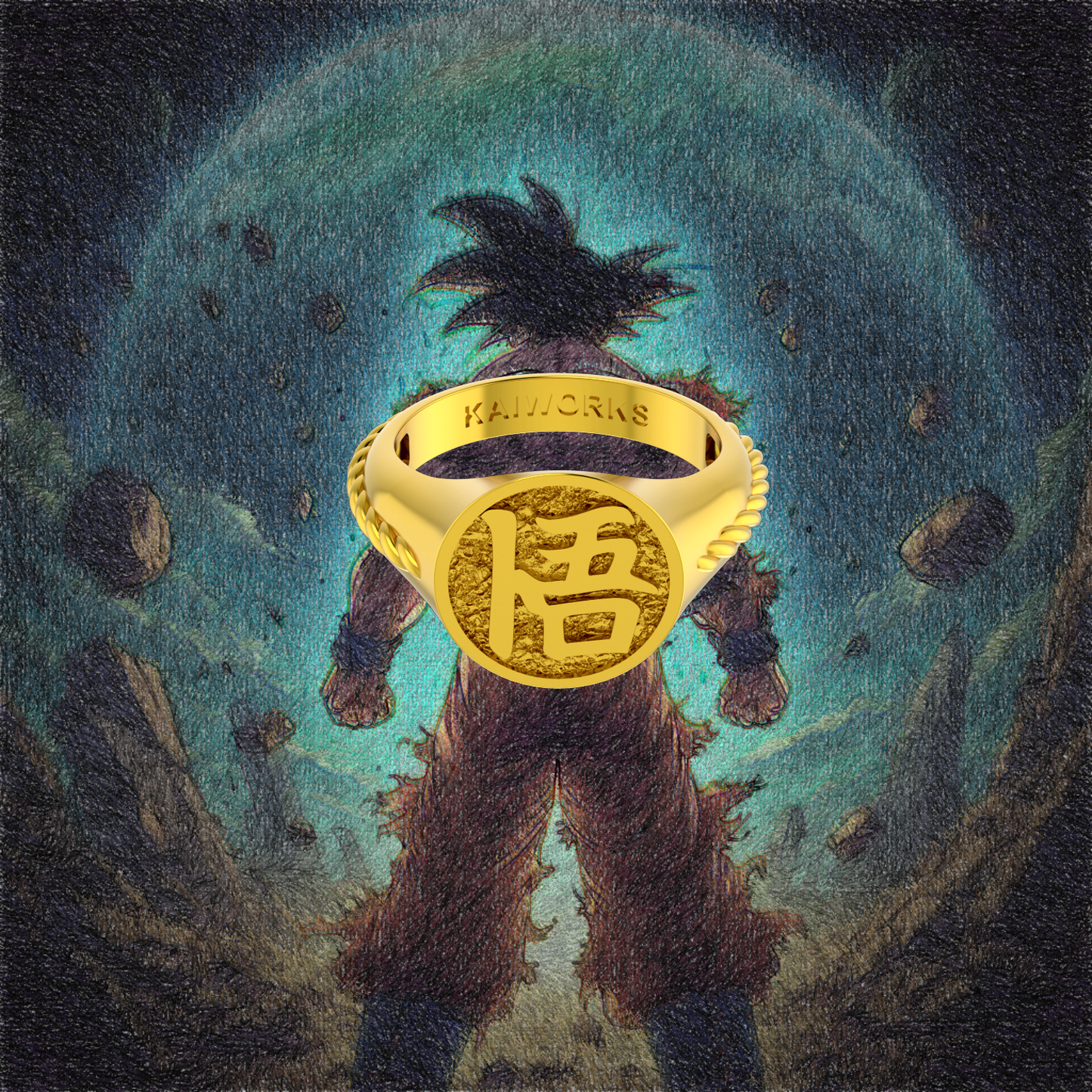 Anillo Goku-Kanji 