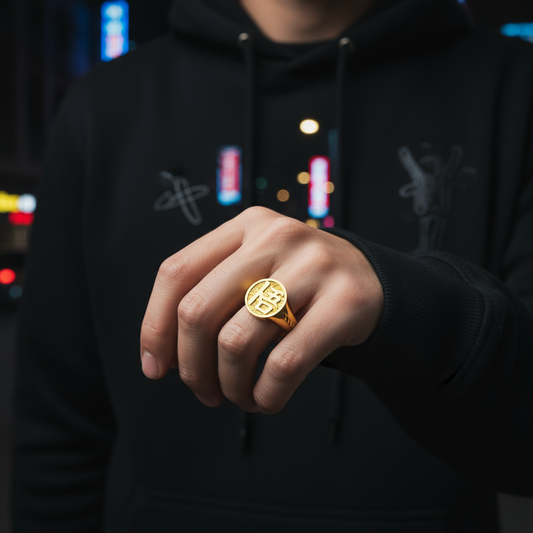 Enlightened Warrior Signet Ring