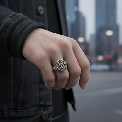Enlightened Warrior Signet Ring