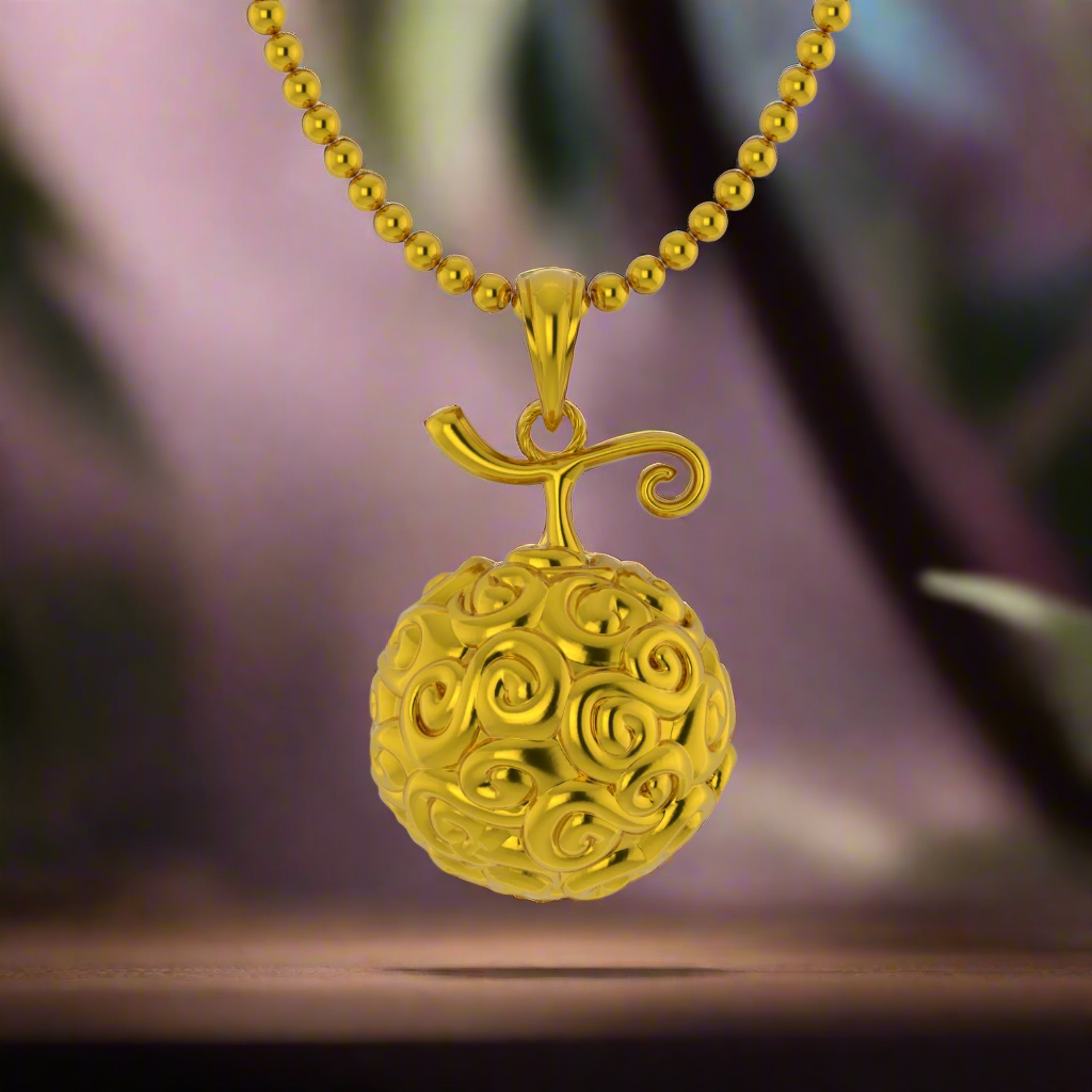 Gomu Gomu no Mi Pendant in 14K Gold