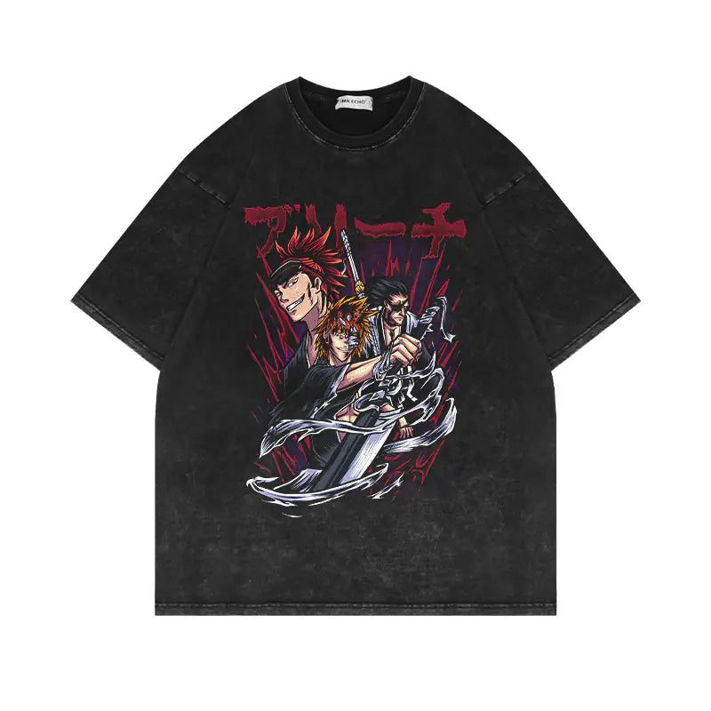 Vintage Bleach Anime Oversized T-Shirts