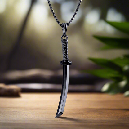 Samurai Sword Katana Pendant in Stainless Steel