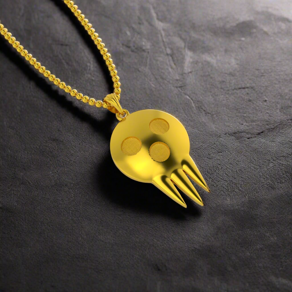 The Kid Death Pendant in 14K Gold