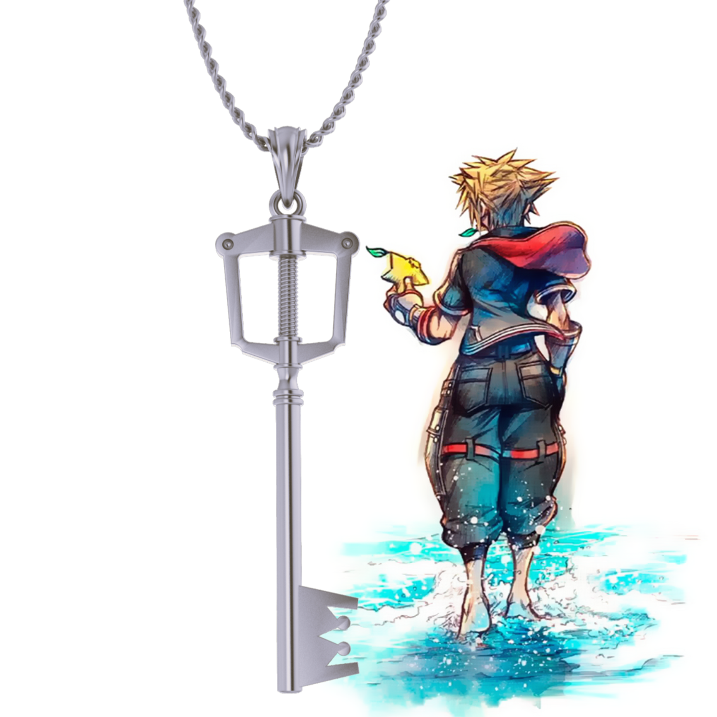 Kingdom hearts key necklace clearance
