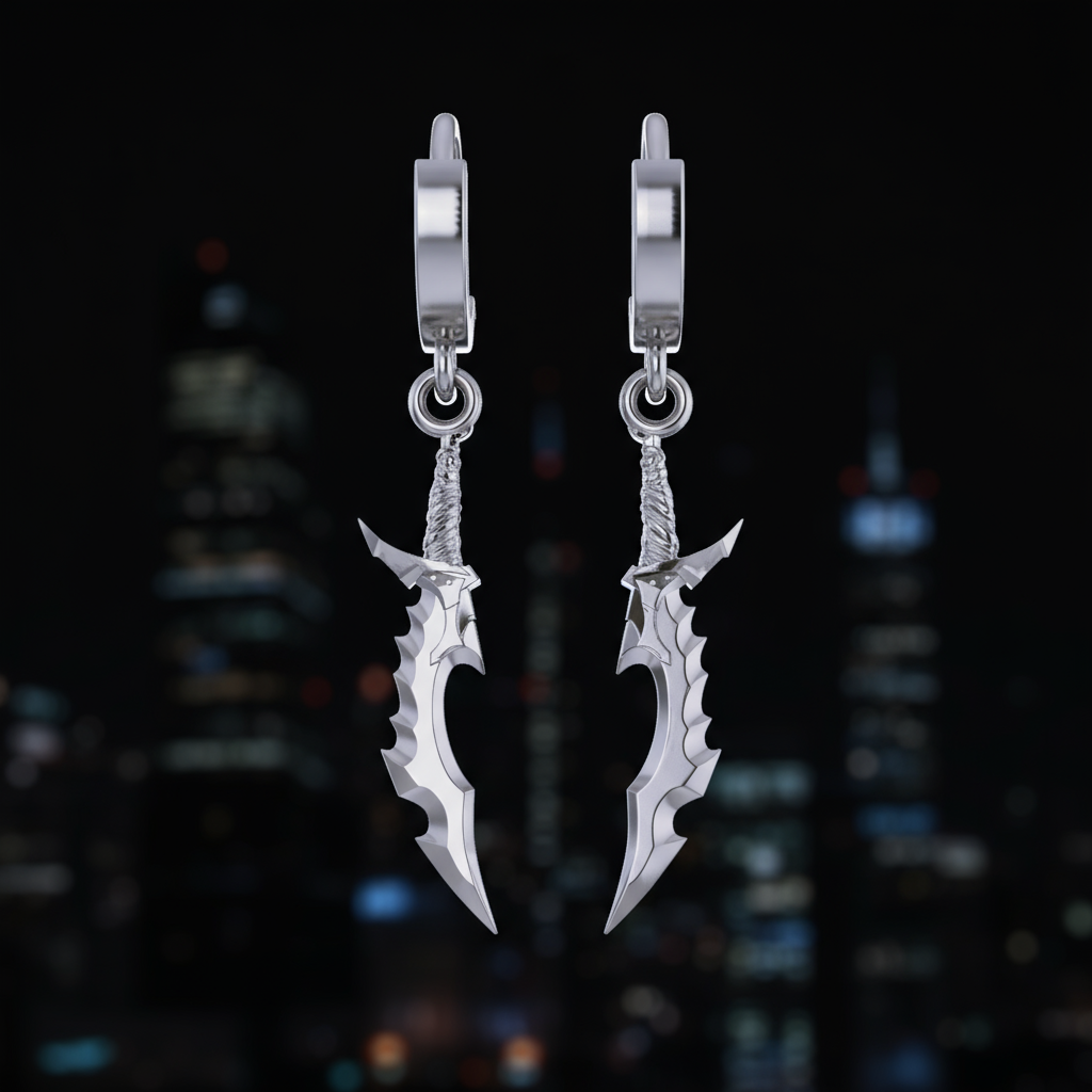 Knight Slayer Earrings – A Bold Symbol of Strength and Resilience