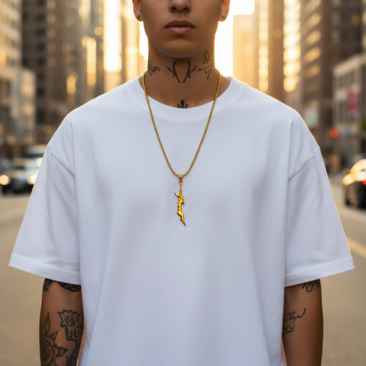 Knight Slayer Pendant in 14K Gold