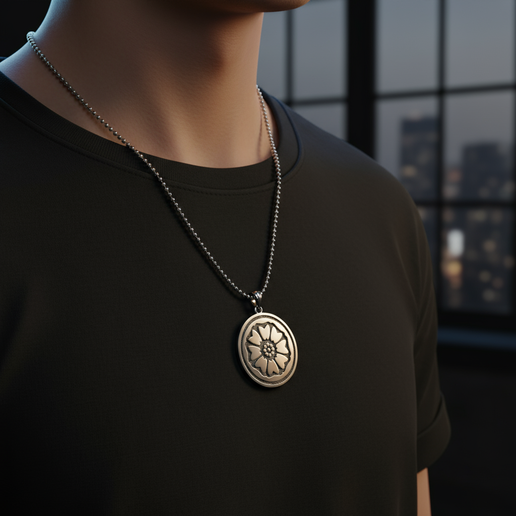 Colgante de loto blanco