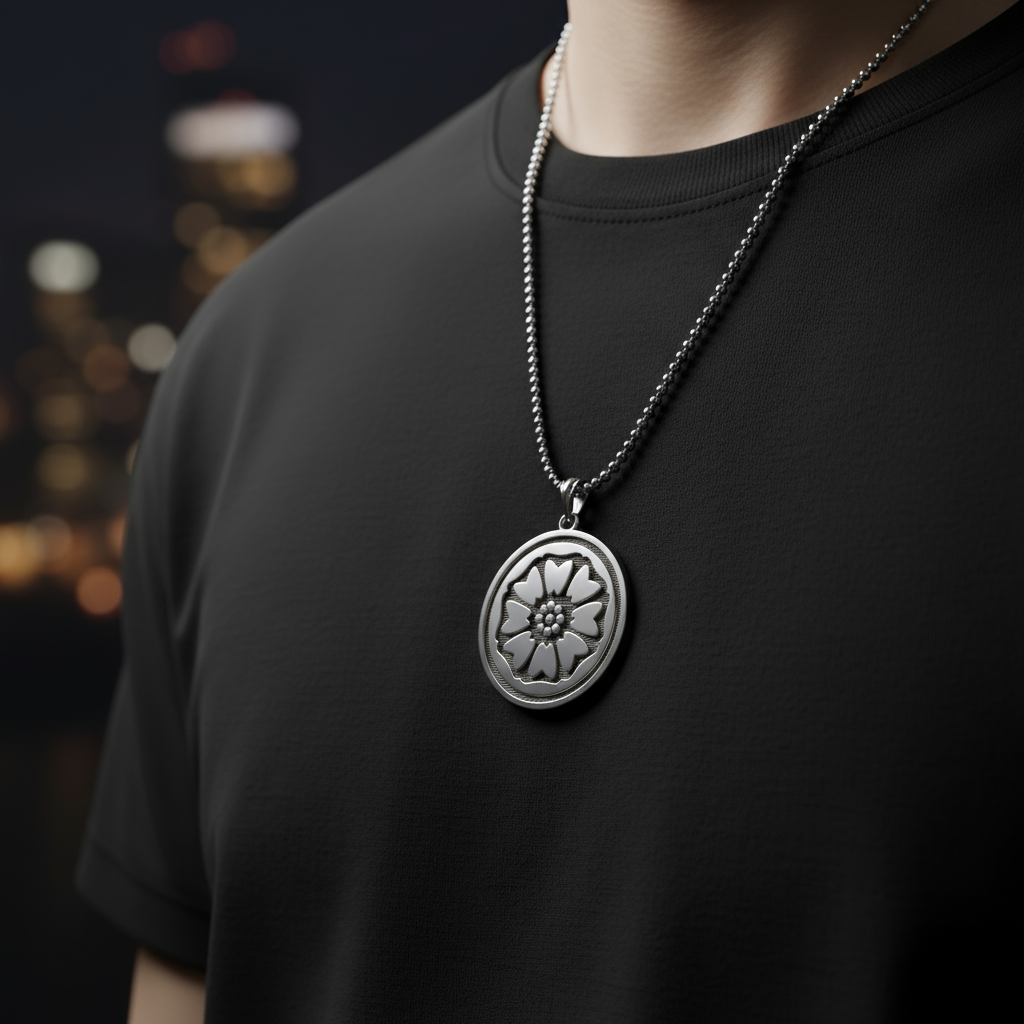 Colgante de loto blanco