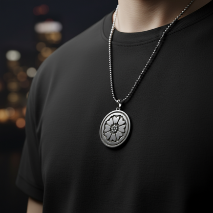 Colgante de loto blanco