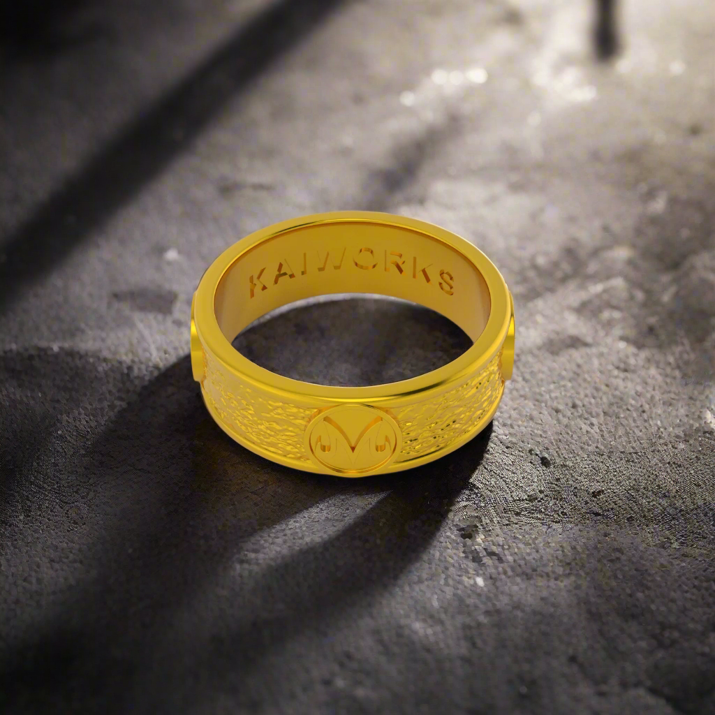 Majin-M Ring Band in Stainless Steel