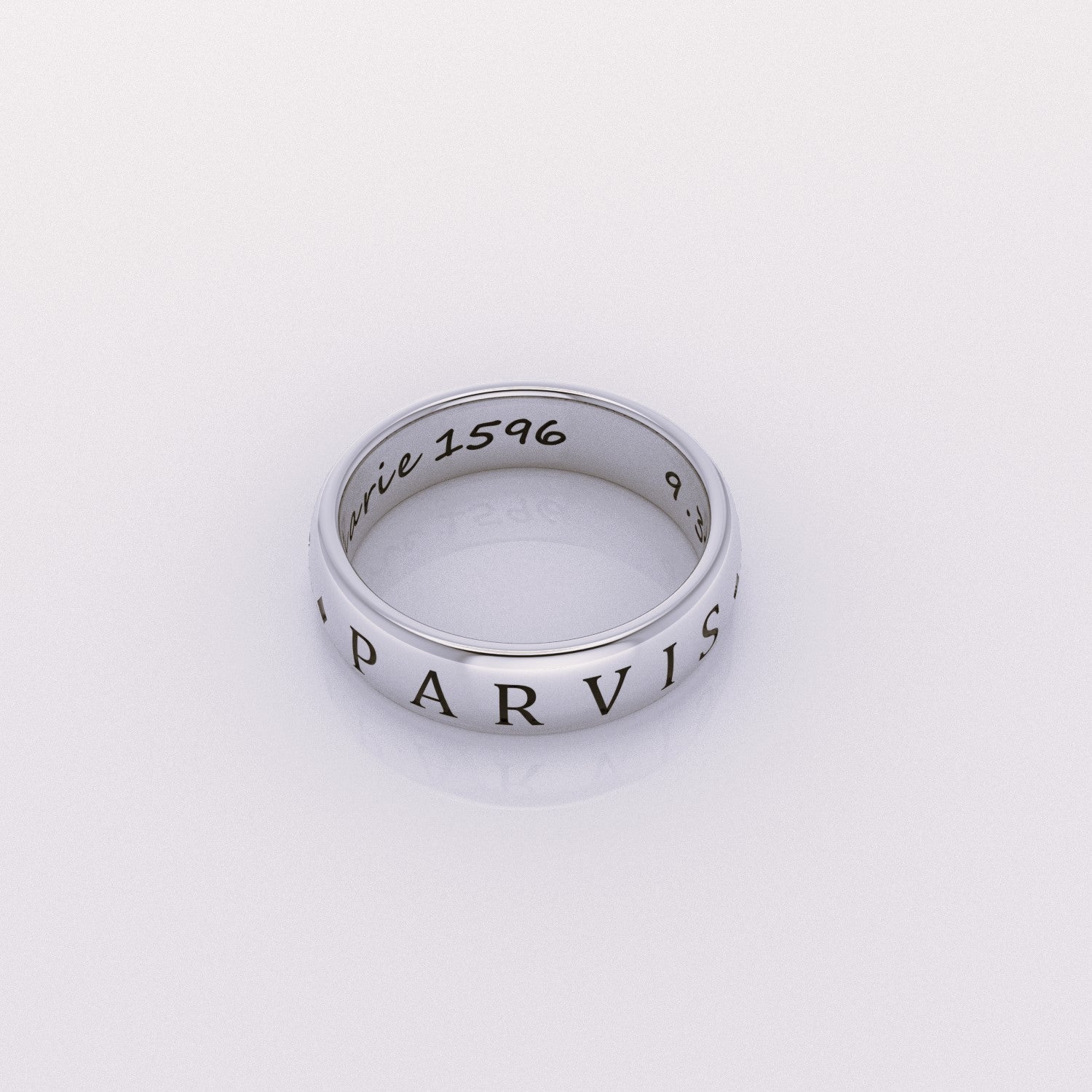 Ad Astra silver ring for men