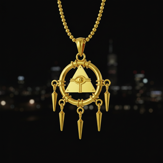 Ancient Spirit Ring Pendant in 14K Gold