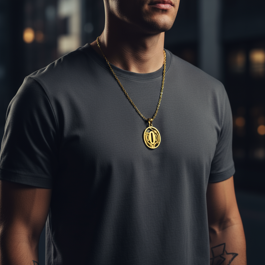 Flammenschwertkämpfer-Handschutzanhänger 