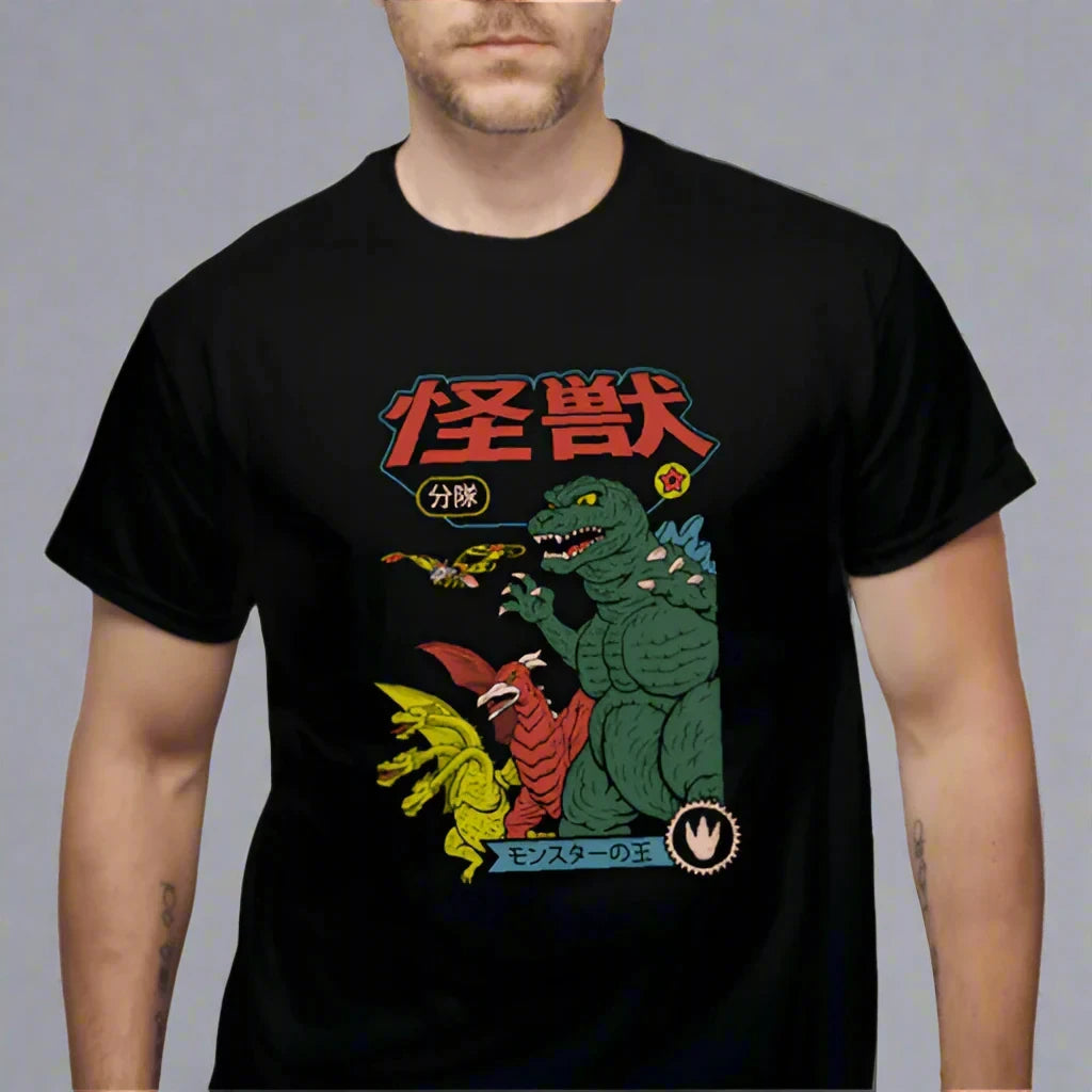 Camiseta retro de Kaiju