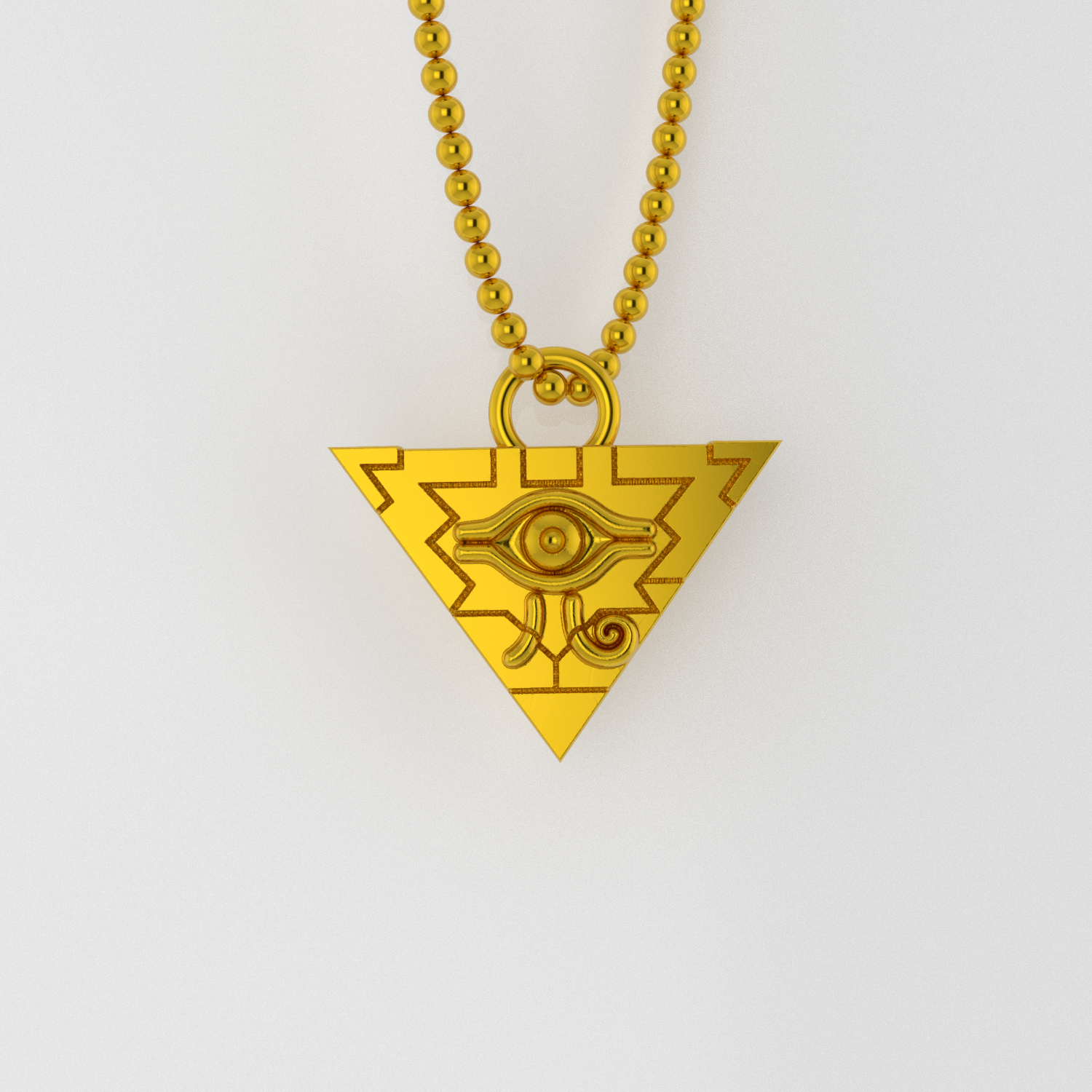 Yu-Gi-Oh Millenium Puzzle Seven Artifact Cosplay Metal Gold Pendant Necklace  | Wish