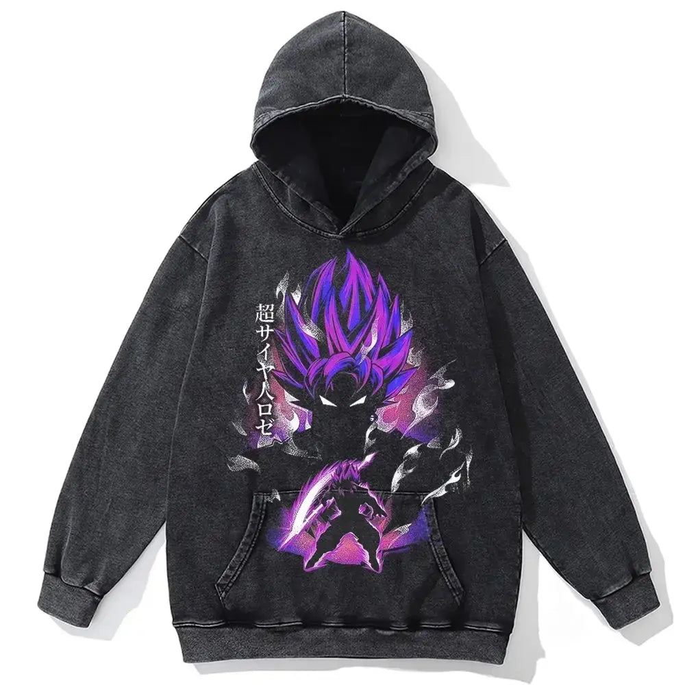 Super Saiyan Rose Goku Black Oversized Hoodie KAIWORKS