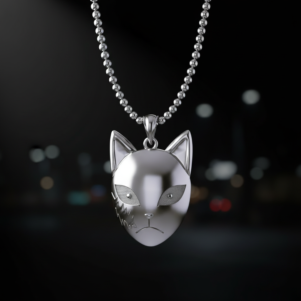 Fox Spirit Mask Pendant