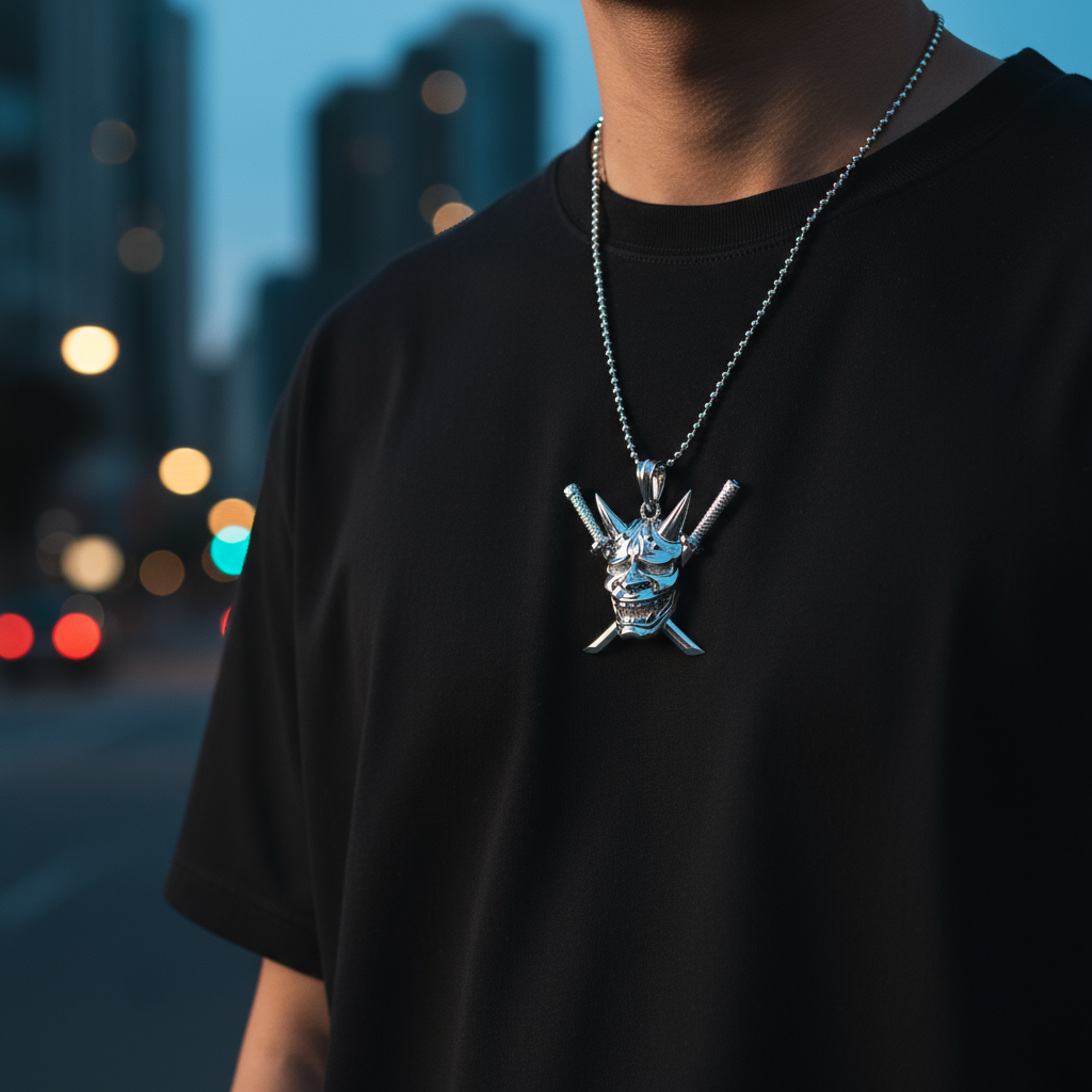 Samurai Oni Pendant