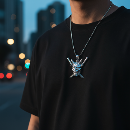 Samurai Oni Pendant