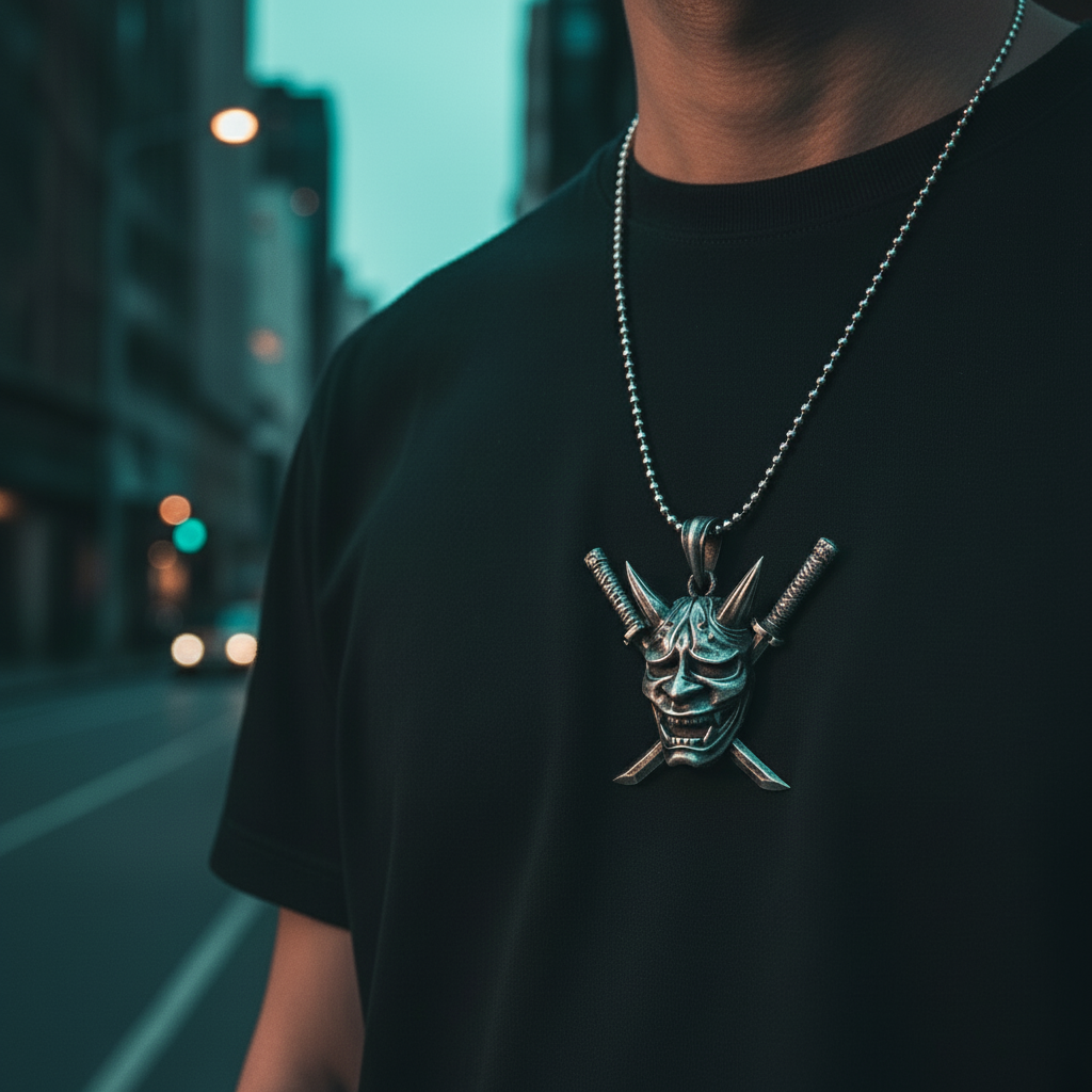 Samurai Oni Pendant