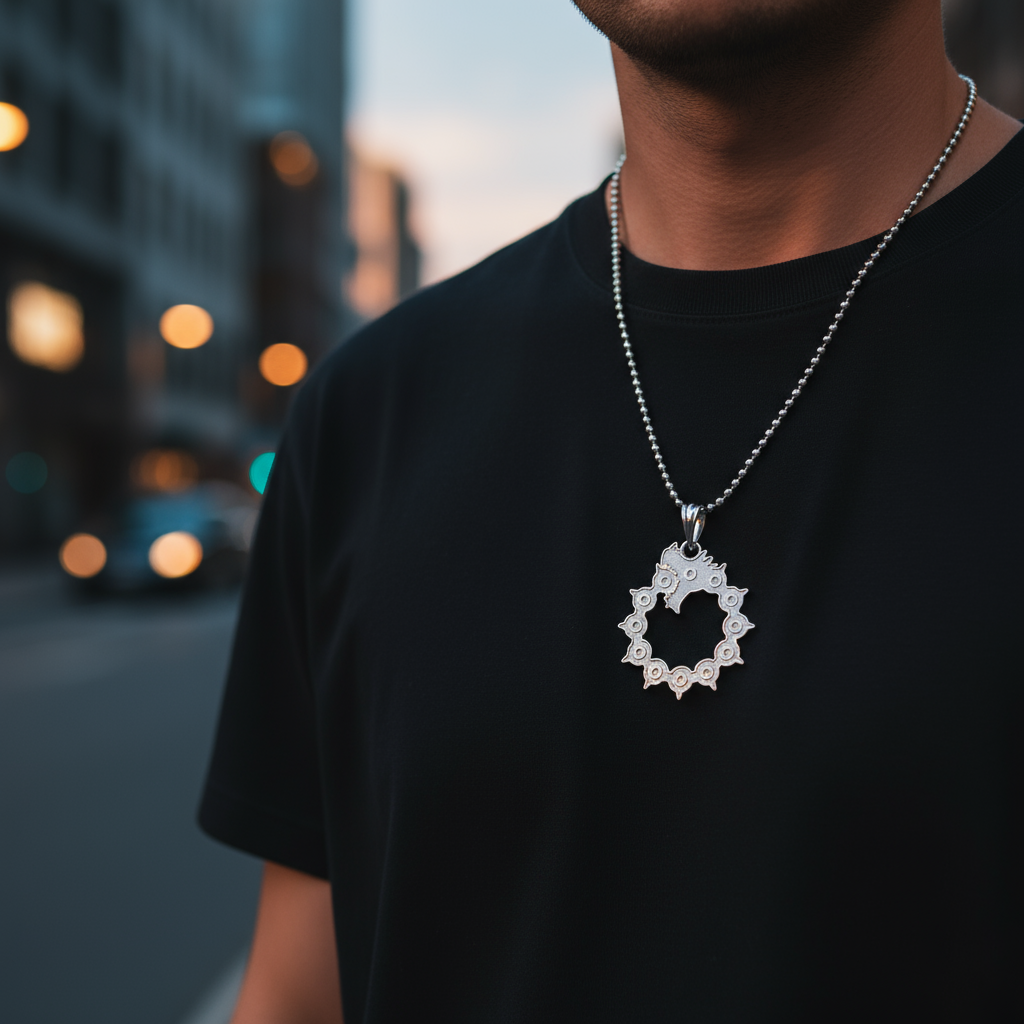 Sin of Wrath Pendant in 14K Gold