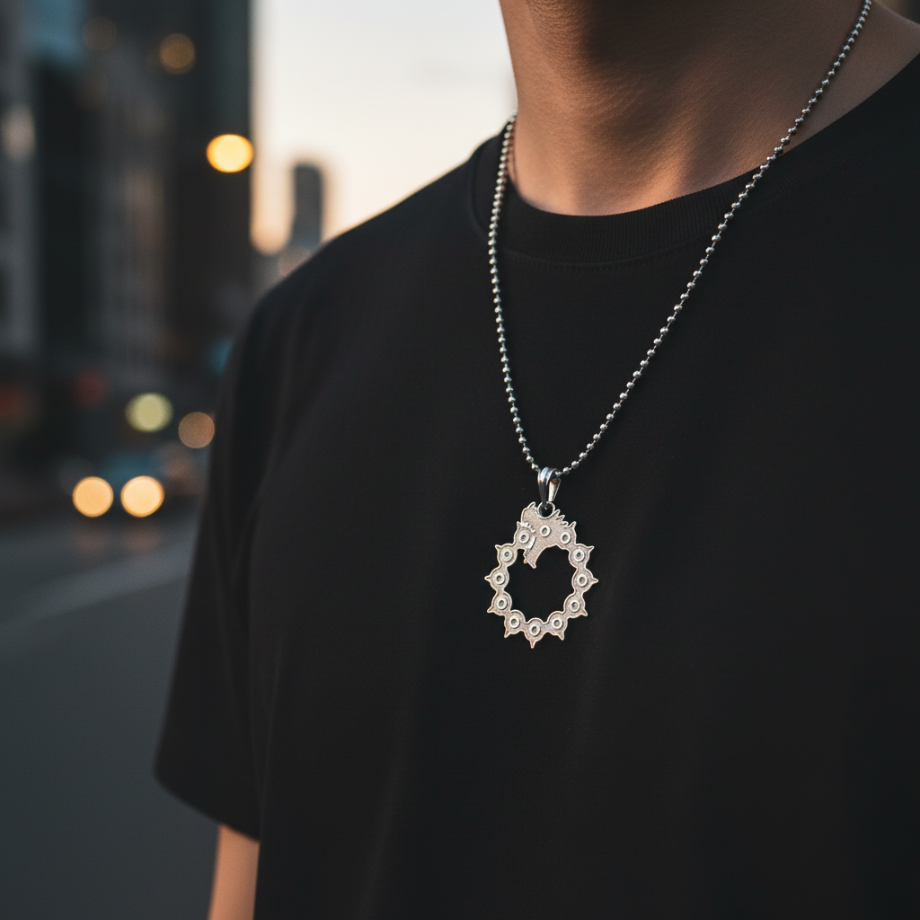 Sin of Wrath Pendant in 14K Gold