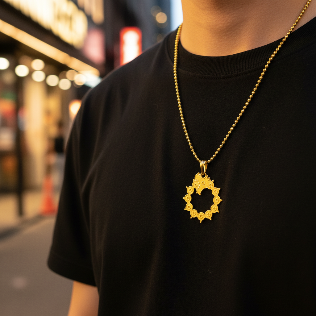 Sin of Wrath Pendant in 14K Gold